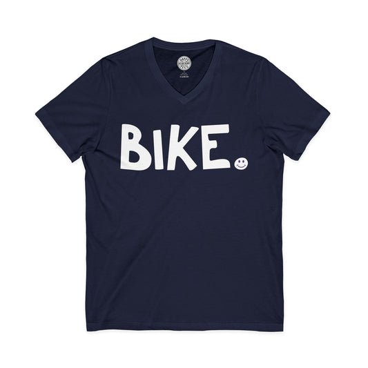 BIKE Happy Tee (V-Neck)  V-neck  HAPPY TEES® BRAND