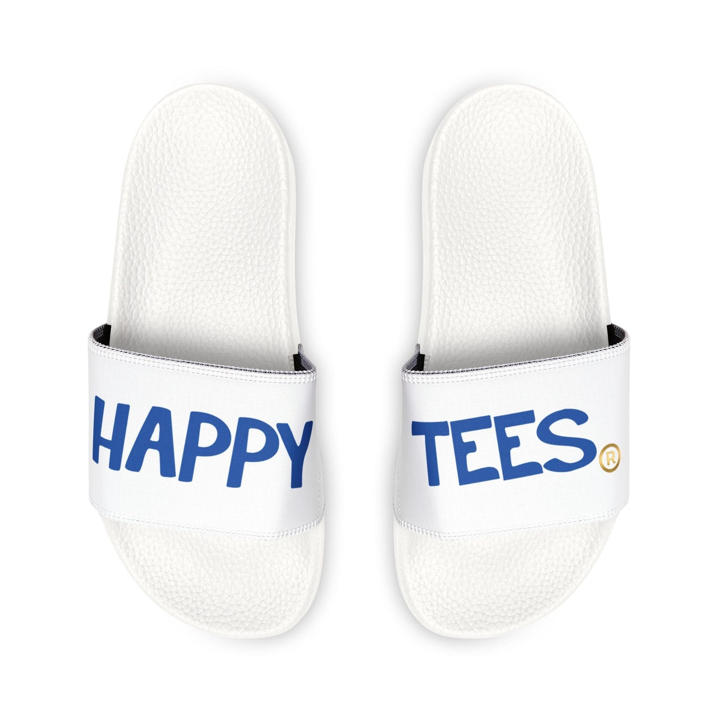Happy Tees® Sandals (Split words on each foot)  Shoes White / US 14 HAPPY TEES® BRAND