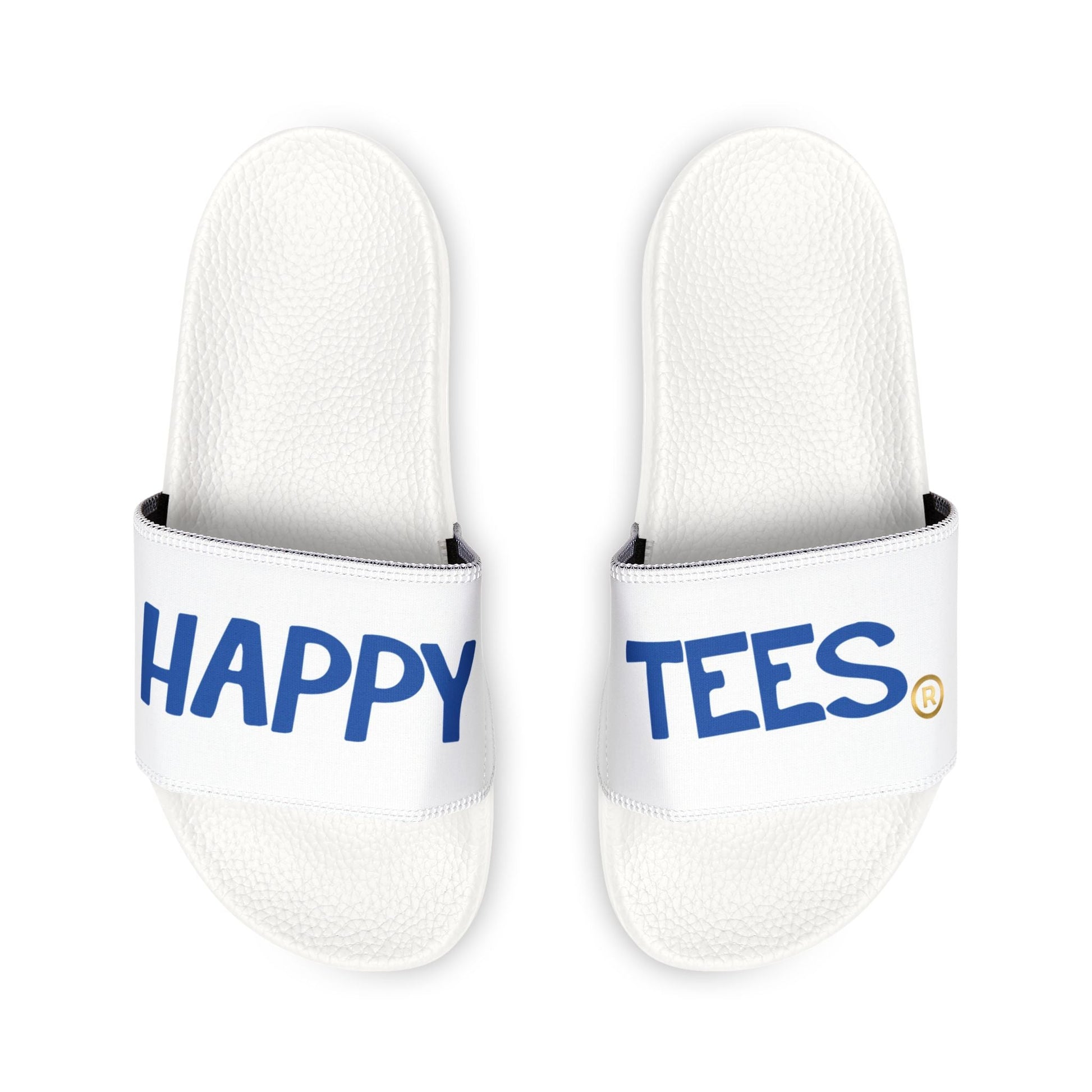 Happy Tees® Sandals (Split words on each foot)  Shoes White / US 14 HAPPY TEES® BRAND