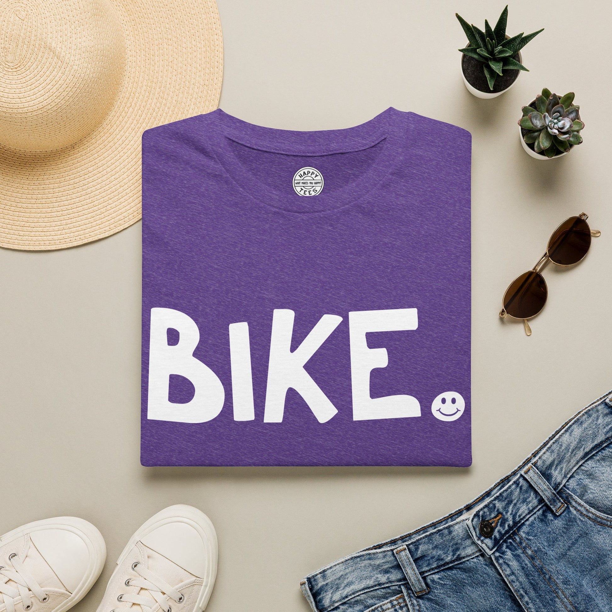 BIKE Happy Tee  T-Shirt  HAPPY TEES® BRAND