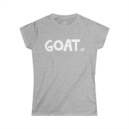 GOAT Happy Tee (Women's Tee)  T-Shirt Sport Grey / 2XL HAPPY TEES® BRAND