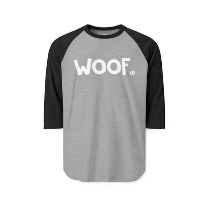 WOOF Happy Tee (Long Sleeve Raglan)  Long-sleeve  HAPPY TEES® BRAND