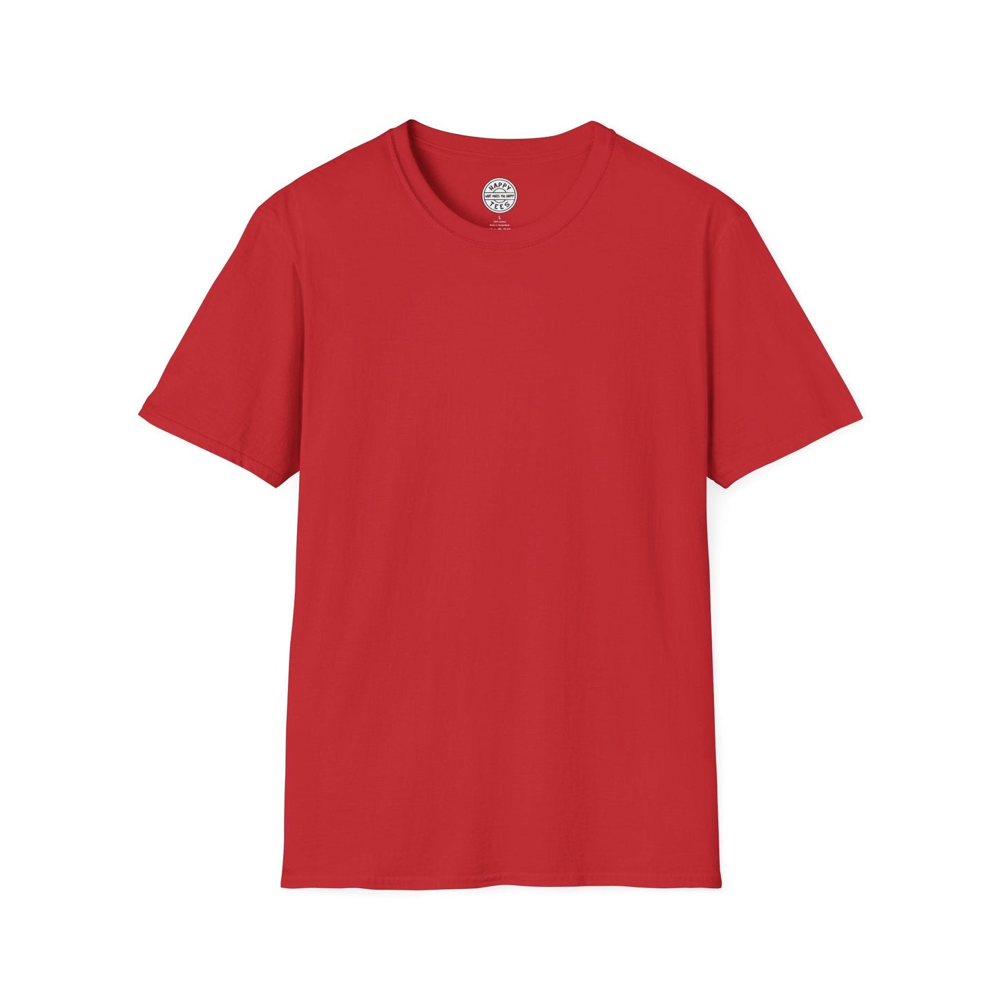 BASIC Happy Tee  T-Shirt XL / Red HAPPY TEES® BRAND