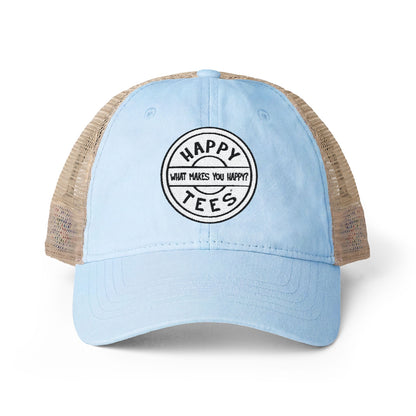 Happy Tees® Cap (Women's Washed Mesh-Back, Embroidery)  Hats  HAPPY TEES® BRAND
