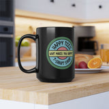 Happy Tees® Mug (ceramic, black, 15 ounce)  Mug  HAPPY TEES® BRAND