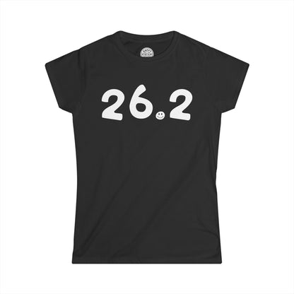 26.2 Happy Tee (Women's)  T-Shirt Black / 2XL HAPPY TEES® BRAND