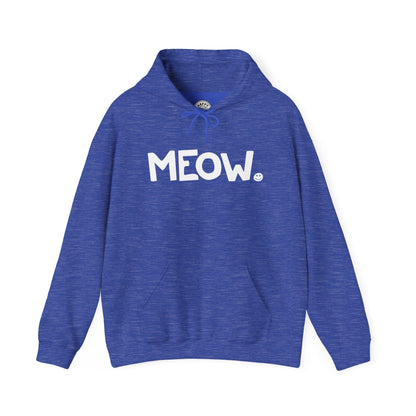 MEOW Happy Tee (Hoodie)  Hoodie XL / Heather Sport Royal HAPPY TEES® BRAND