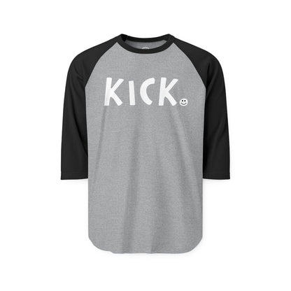 KICK Happy Tee (Long Sleeve Raglan)  Long-sleeve  HAPPY TEES® BRAND