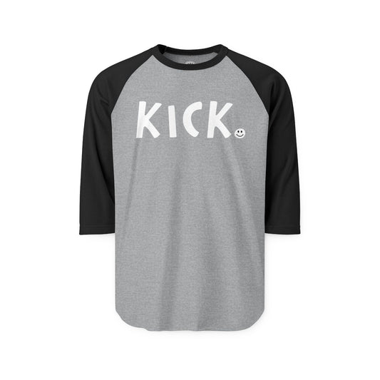 KICK Happy Tee (Long Sleeve Raglan)  Long-sleeve  HAPPY TEES® BRAND