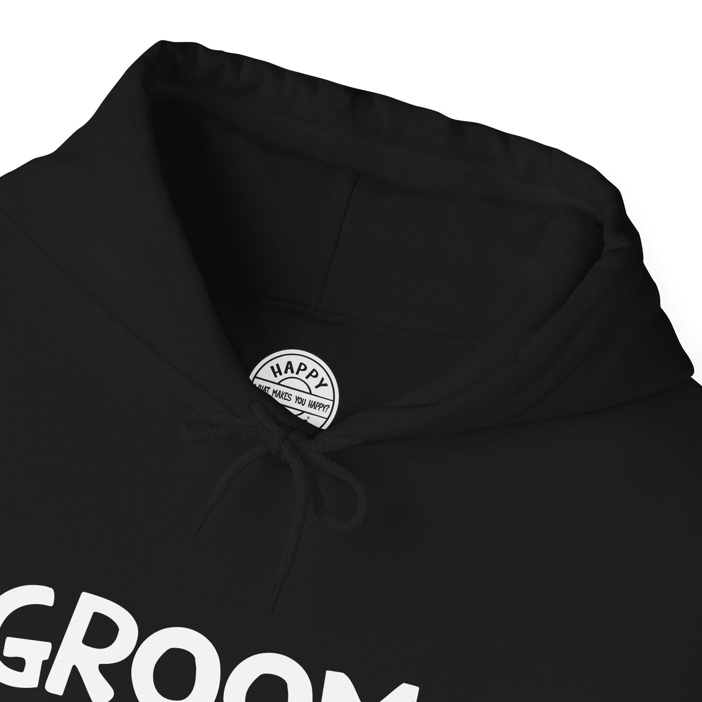 GROOM Happy Tee (Hoodie)  Hoodie  HAPPY TEES® BRAND