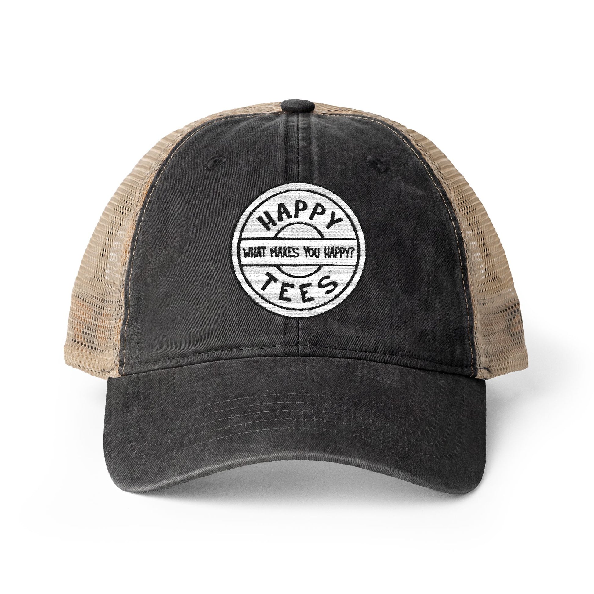 Happy Tees® Cap (Women's Washed Mesh-Back, Embroidery)  Hats  HAPPY TEES® BRAND