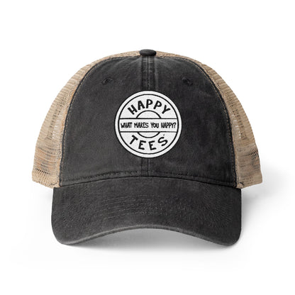 Happy Tees® Cap (Women's Washed Mesh-Back, Embroidery)  Hats  HAPPY TEES® BRAND