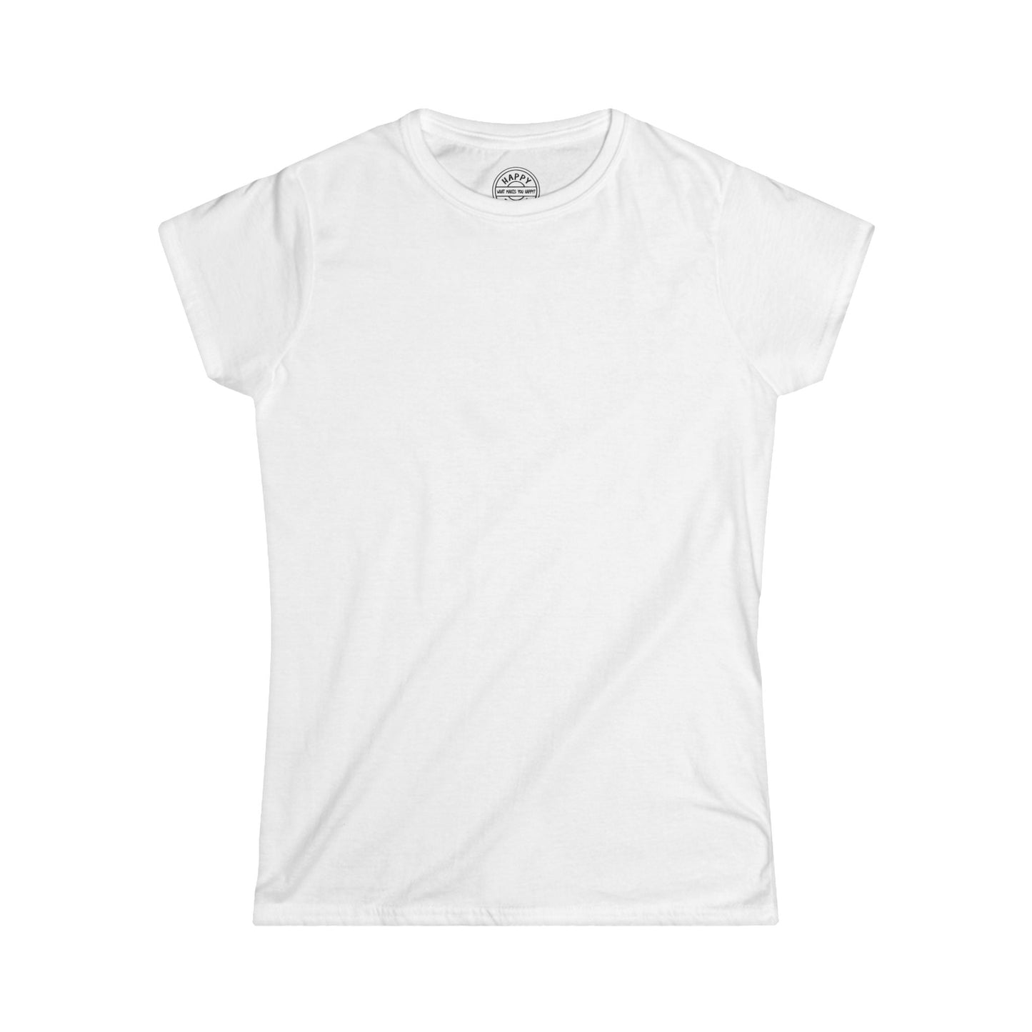 BASIC Happy Tee (Women's Tee)  T-Shirt White / 2XL HAPPY TEES® BRAND