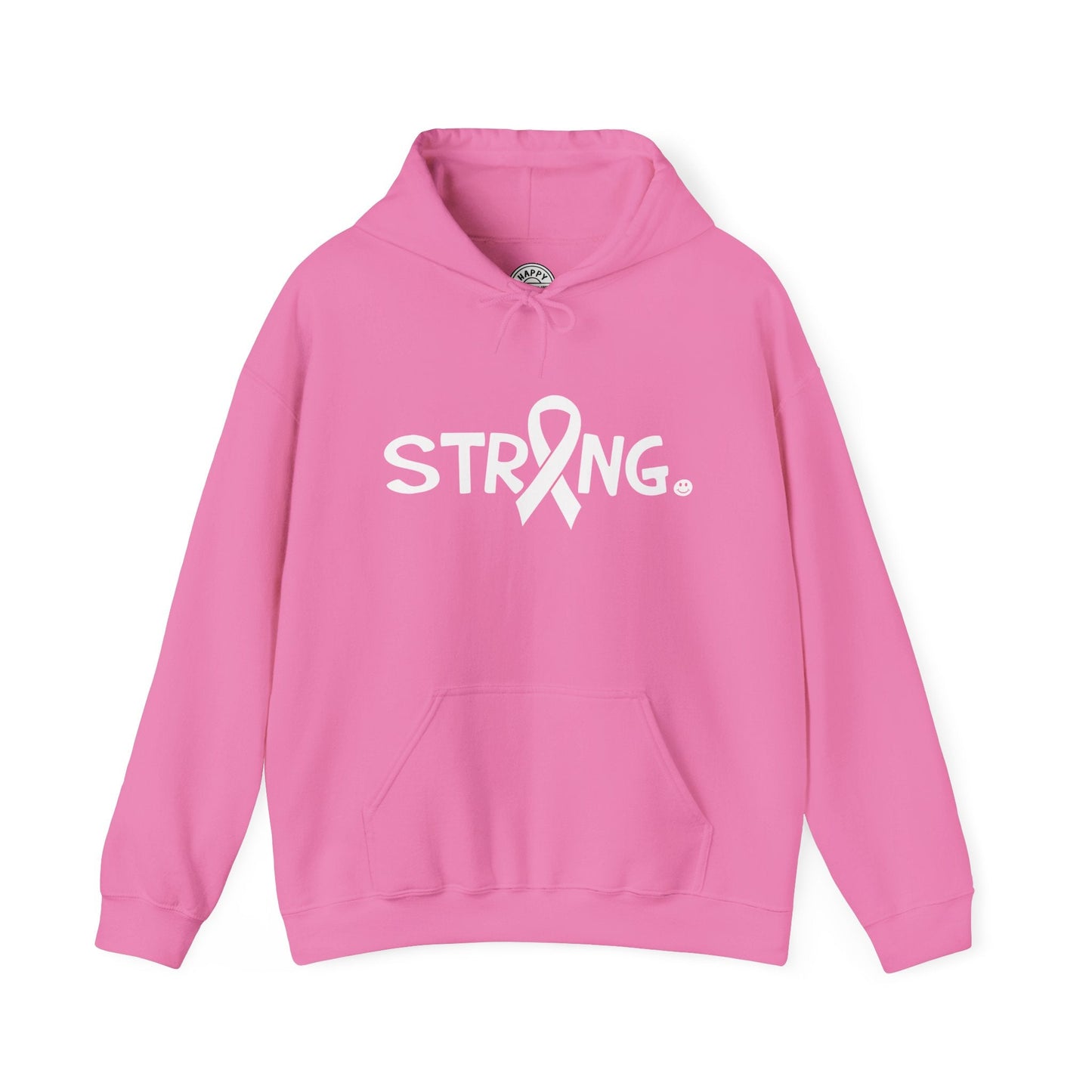 STRONG Happy Tee (Hoodie for Breast Cancer)  Hoodie 2XL / Azalea HAPPY TEES® BRAND