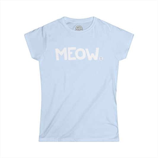 MEOW Happy Tee (Women's Tee)  T-Shirt  HAPPY TEES® BRAND