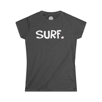 SURF Happy Tee (Women's Tee)  T-Shirt  HAPPY TEES® BRAND