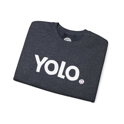 YOLO Happy Tee (Sweatshirt)  Sweatshirt  HAPPY TEES® BRAND