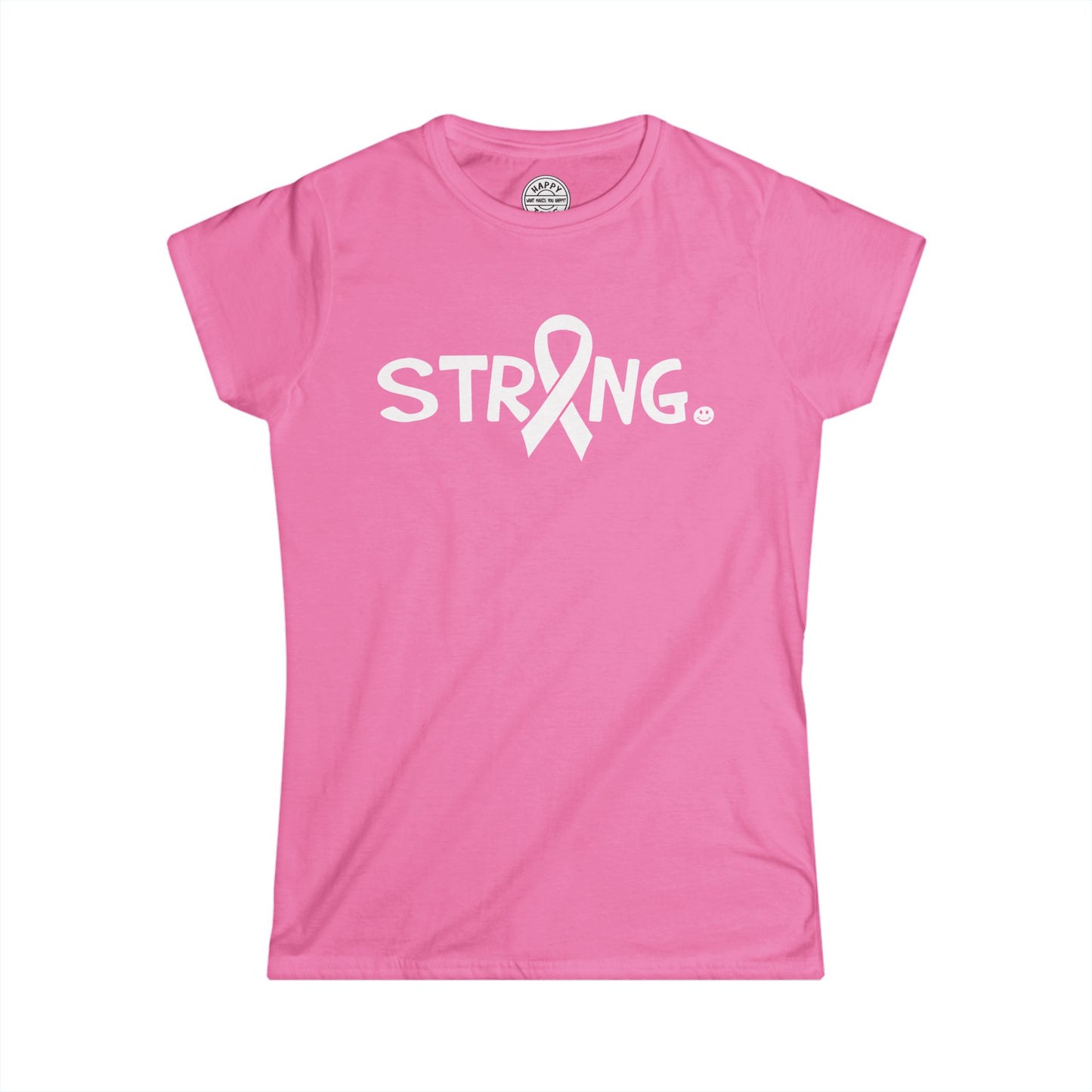 STRONG Happy Tee (Women's Tee for Breast Cancer)  T-Shirt  HAPPY TEES® BRAND