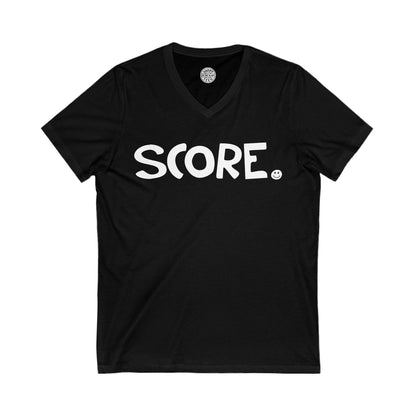 SCORE Happy Tee (V-Neck)  V-neck Black / 2XL HAPPY TEES® BRAND