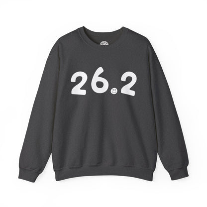 26.2 Happy Tee (Sweatshirt)  Sweatshirt Dark Heather / 2XL HAPPY TEES® BRAND