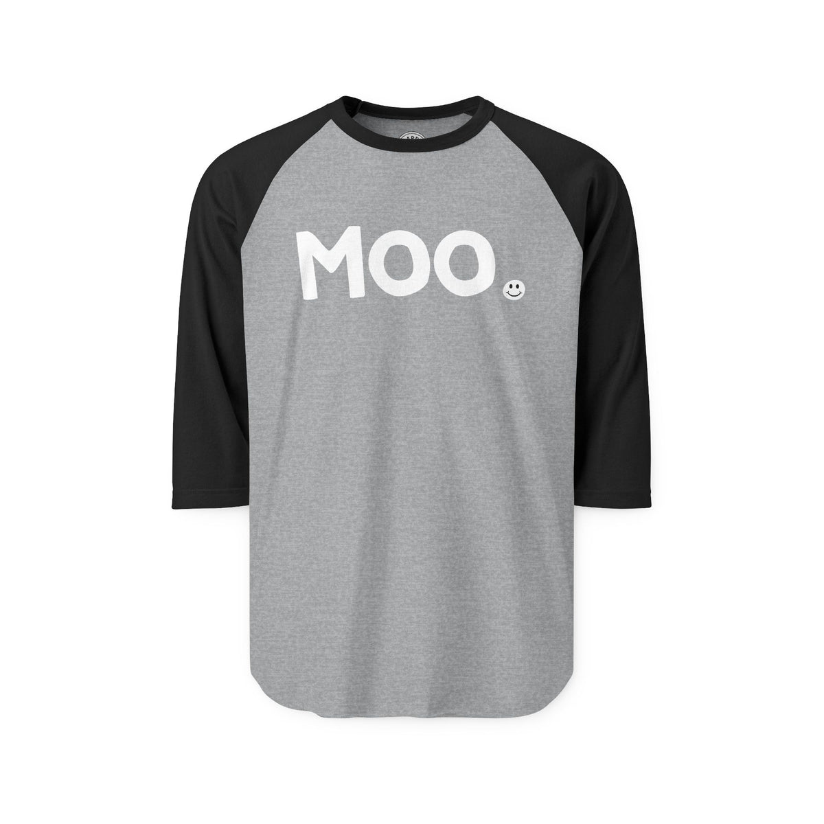 MOO Happy Tee (Long Sleeve Raglan)  Long-sleeve  HAPPY TEES® BRAND