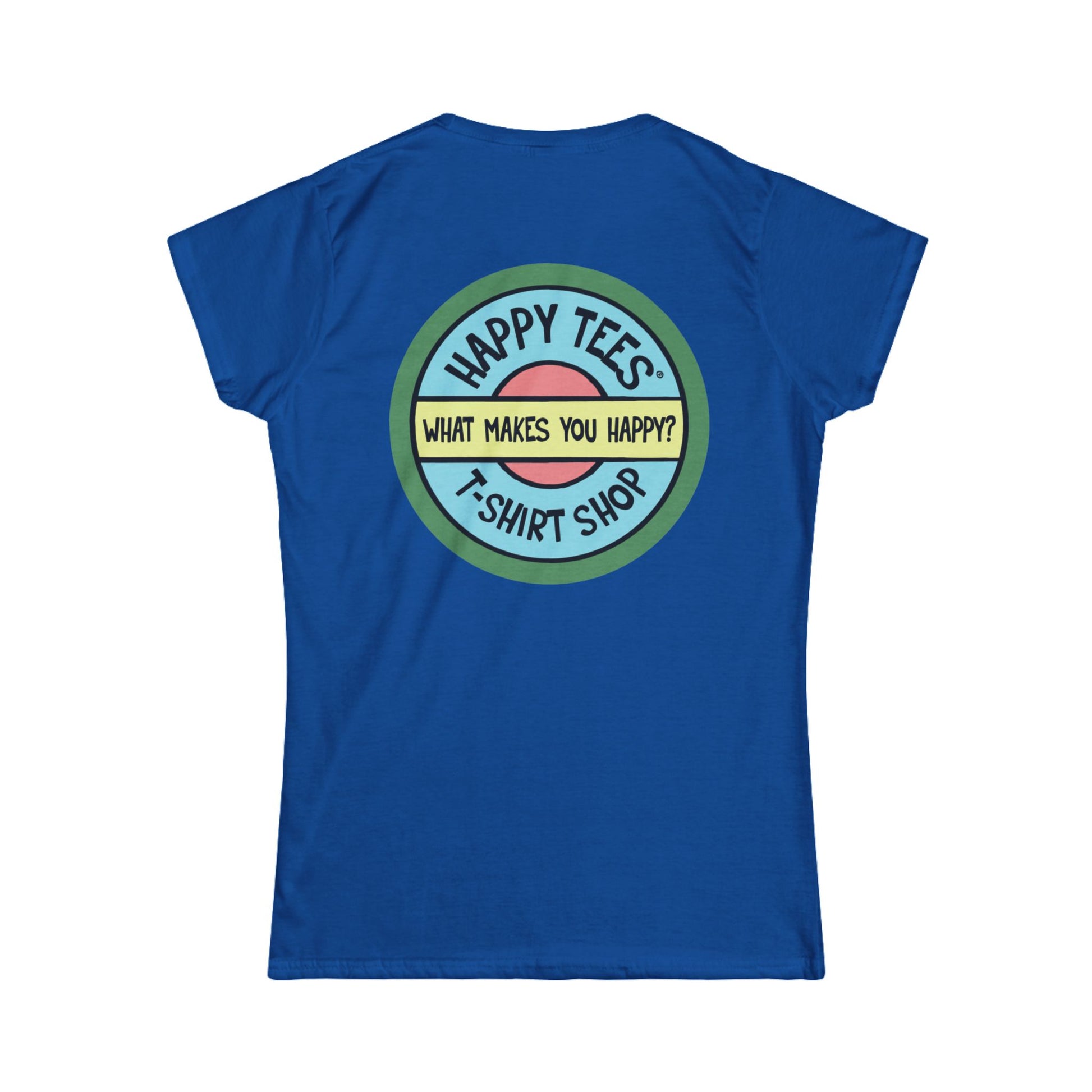 Happy Tees® T‑Shirt (Women's Tee without front logo)  T-Shirt  HAPPY TEES® BRAND