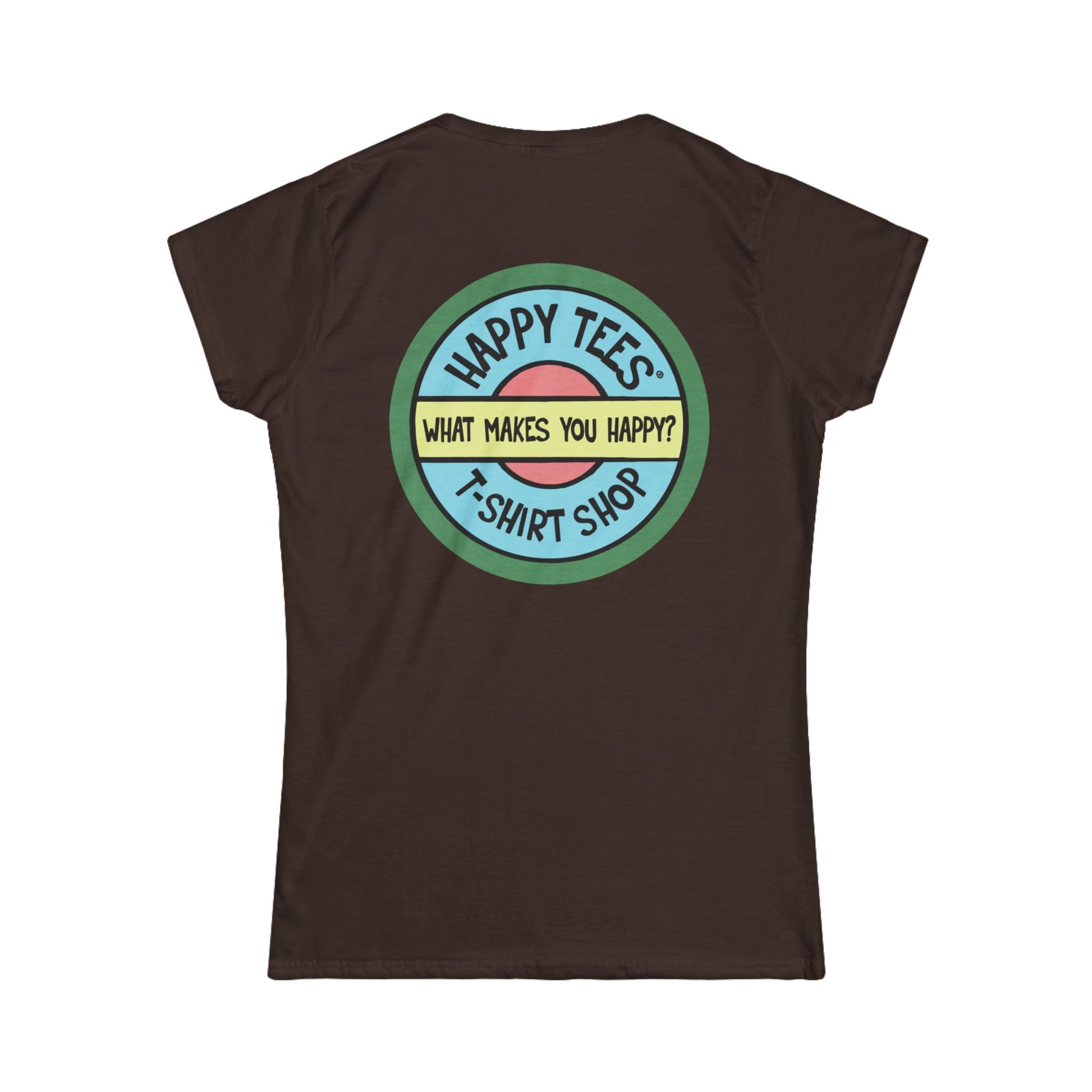 Happy Tees® T‑Shirt (Women's Tee without front logo)  T-Shirt  HAPPY TEES® BRAND