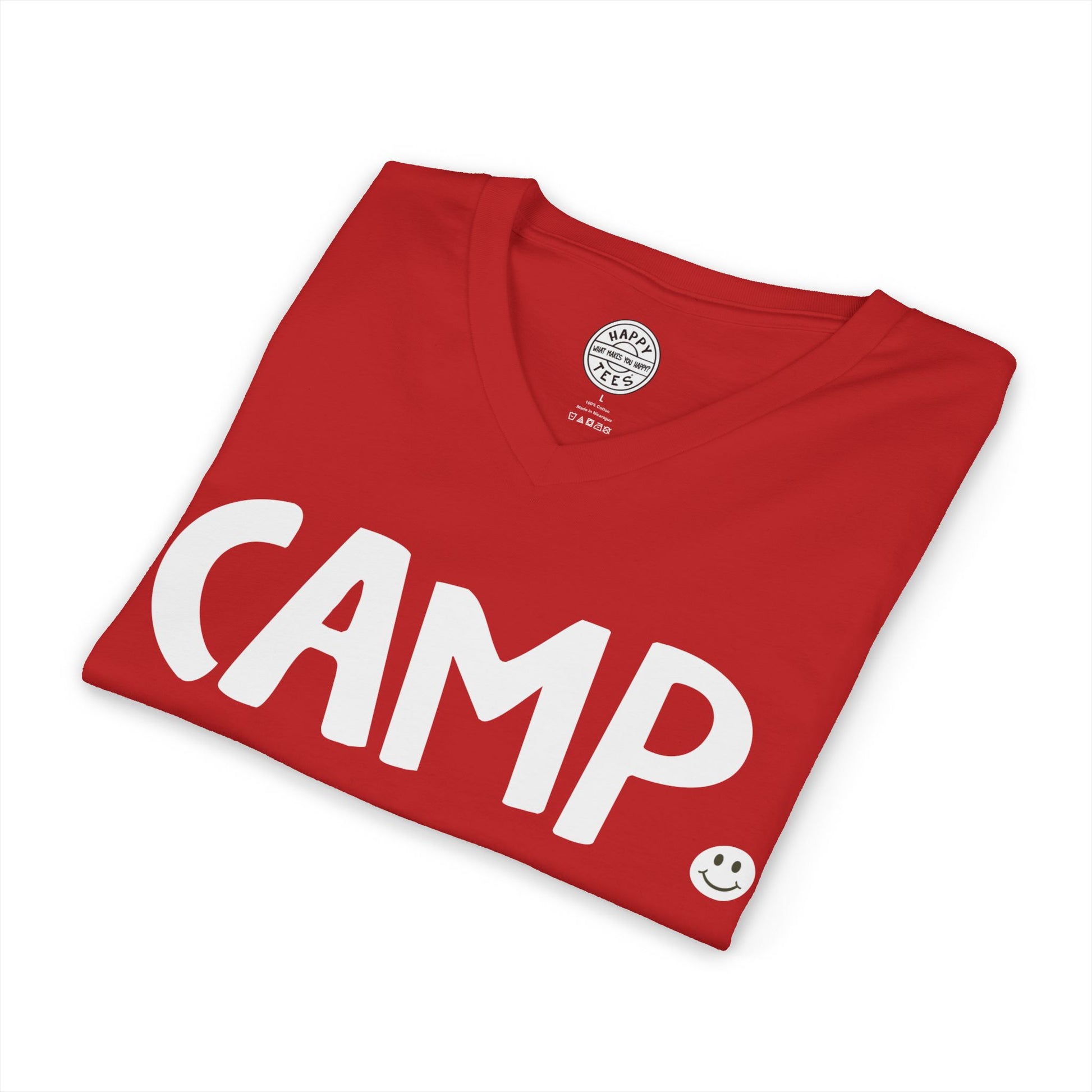 CAMP Happy Tee (V-Neck)  V-neck  HAPPY TEES® BRAND