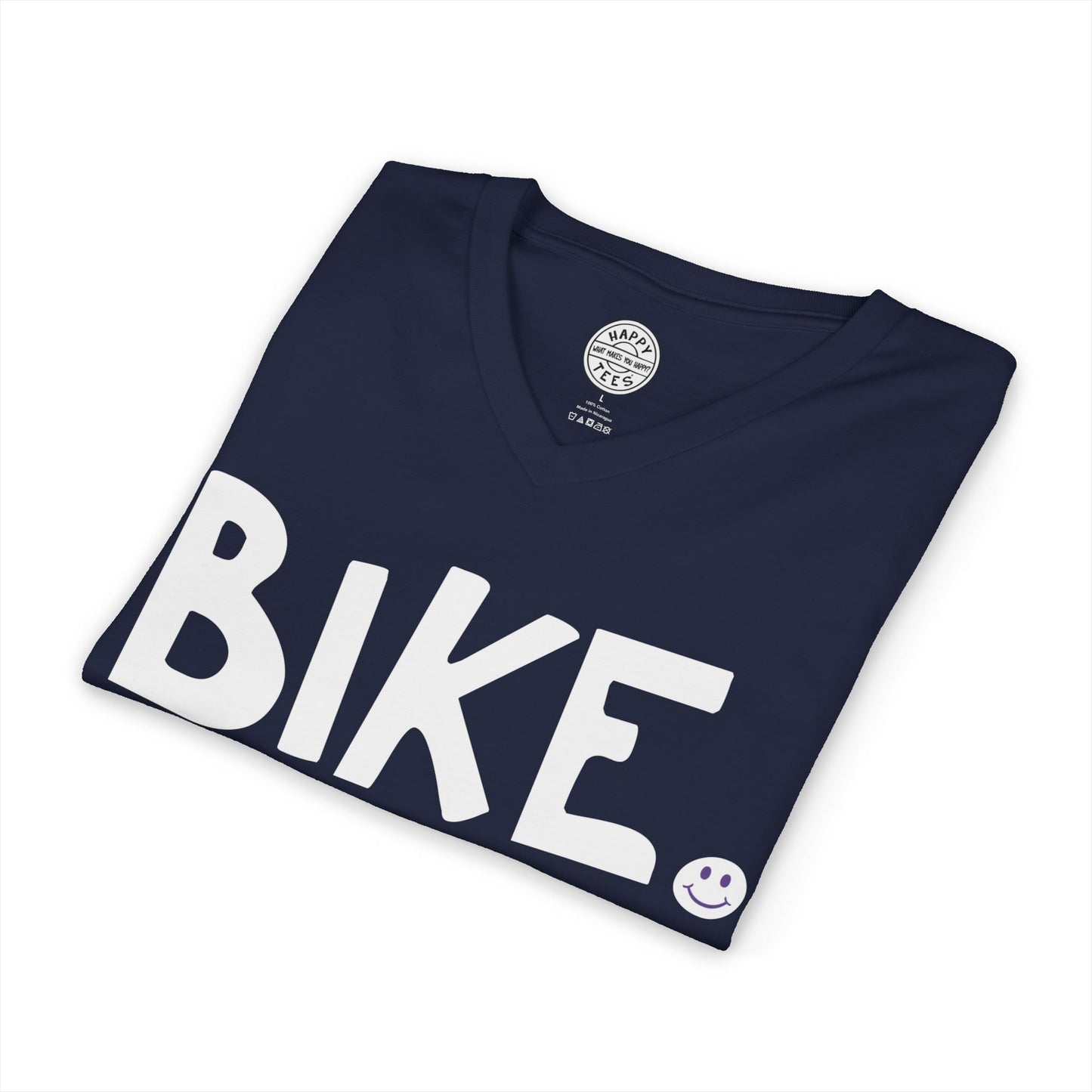 BIKE Happy Tee (V-Neck)  V-neck  HAPPY TEES® BRAND