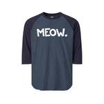 MEOW Happy Tee (Long Sleeve Raglan)  Long-sleeve  HAPPY TEES® BRAND
