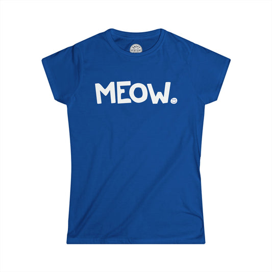 MEOW Happy Tee (Women's Tee)  T-Shirt  HAPPY TEES® BRAND