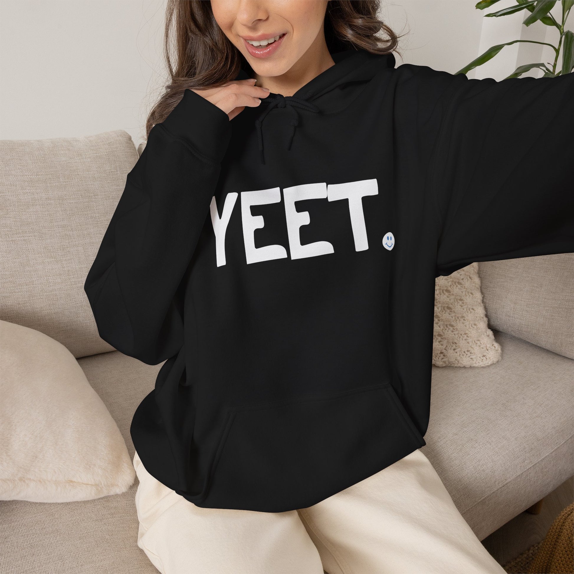 YEET Happy Tee (Hoodie)  Hoodie  HAPPY TEES® BRAND