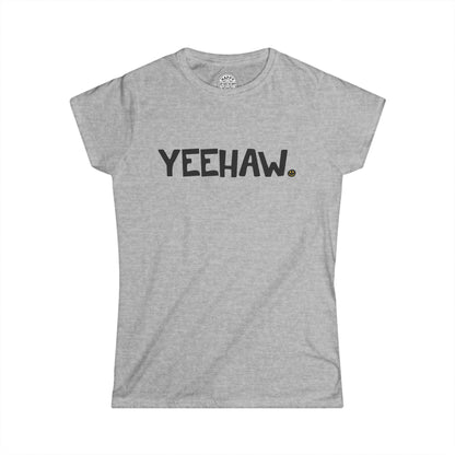 YEEHAW Happy Tee (Women's Tee)  T-Shirt Sport Grey / 2XL HAPPY TEES® BRAND