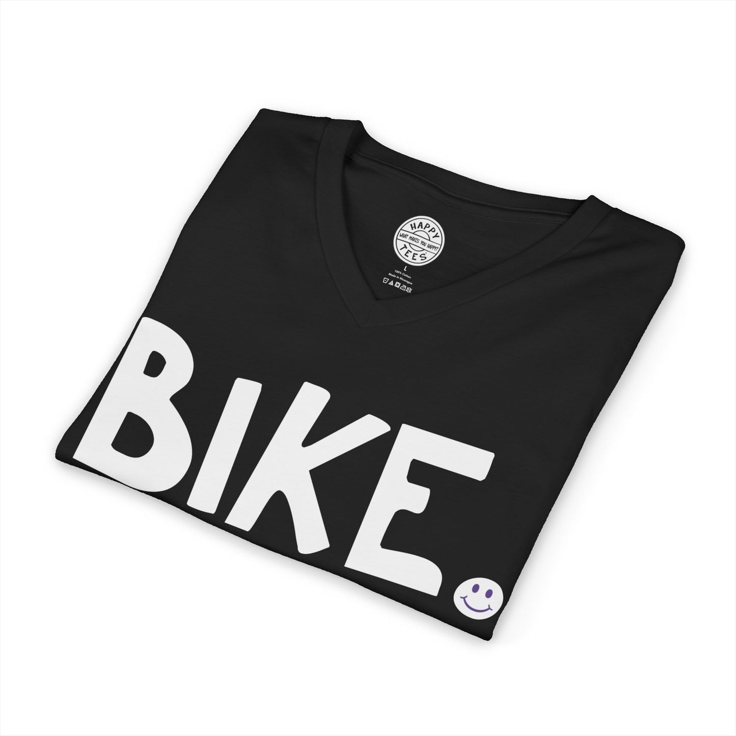 BIKE Happy Tee (V-Neck)  V-neck  HAPPY TEES® BRAND