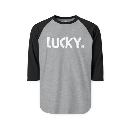LUCKY Happy Tee (Long Sleeve Raglan)  Long-sleeve  HAPPY TEES® BRAND