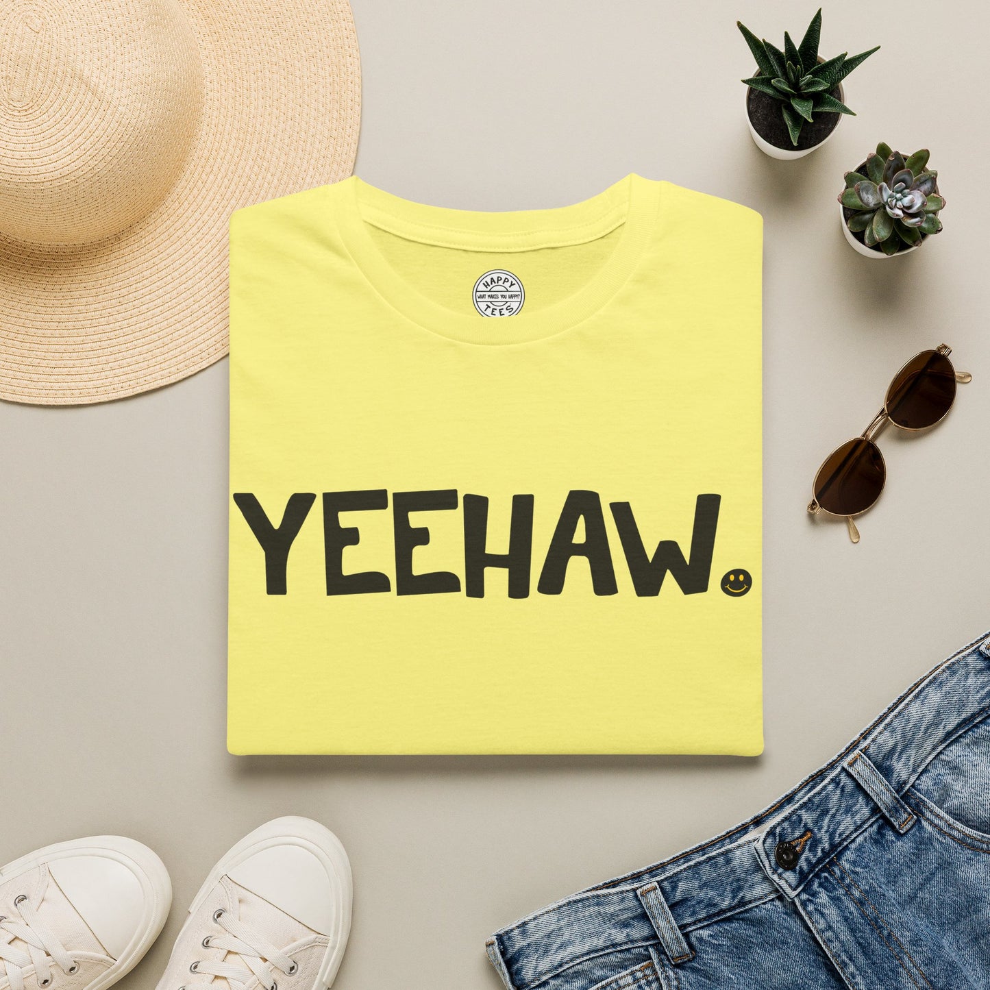 YEEHAW Happy Tee  T-Shirt  HAPPY TEES® BRAND