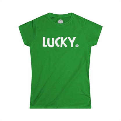 LUCKY Happy Tee (Women's Tee)  T-Shirt  HAPPY TEES® BRAND