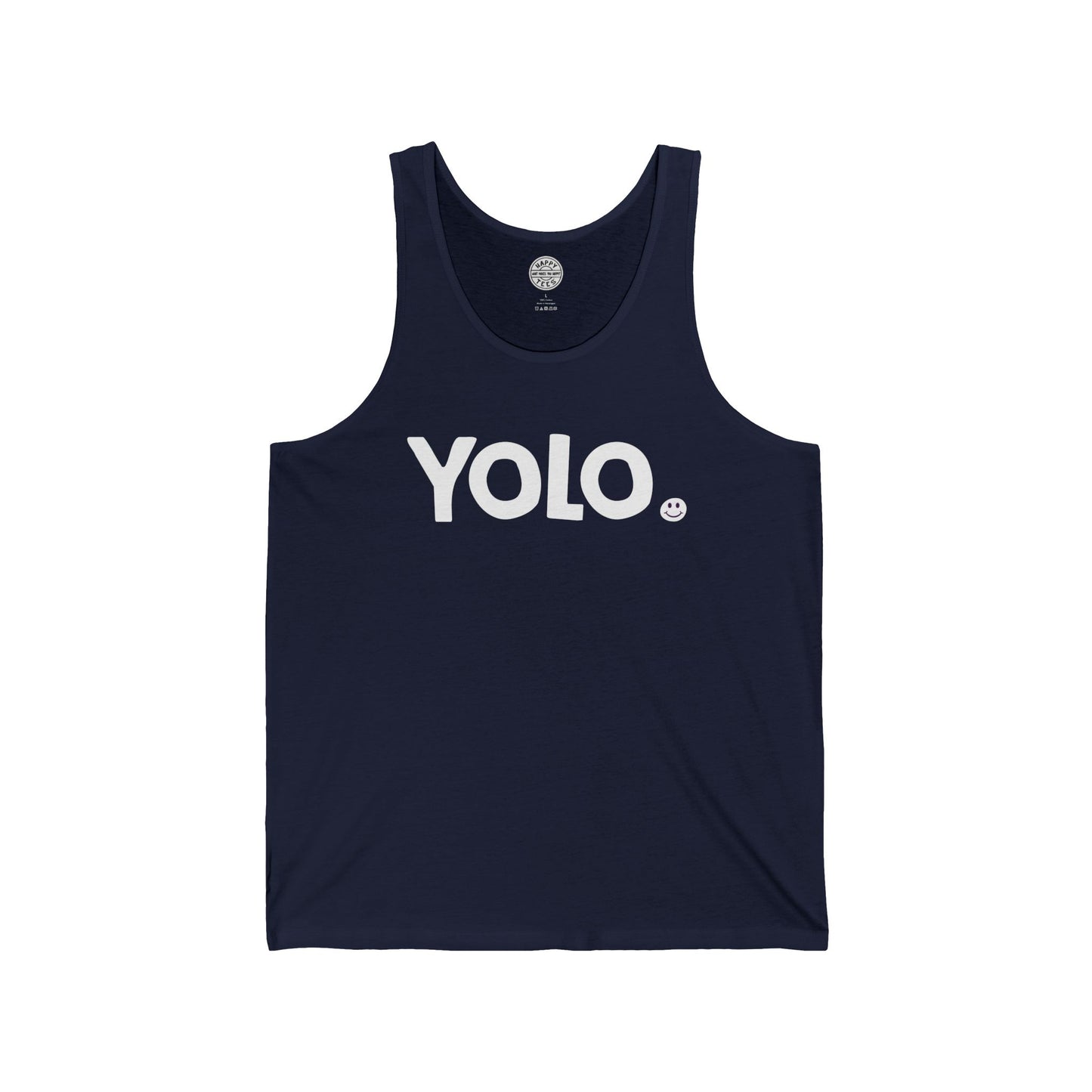 YOLO Happy Tee (Tank Top)  Tank Top  HAPPY TEES® BRAND