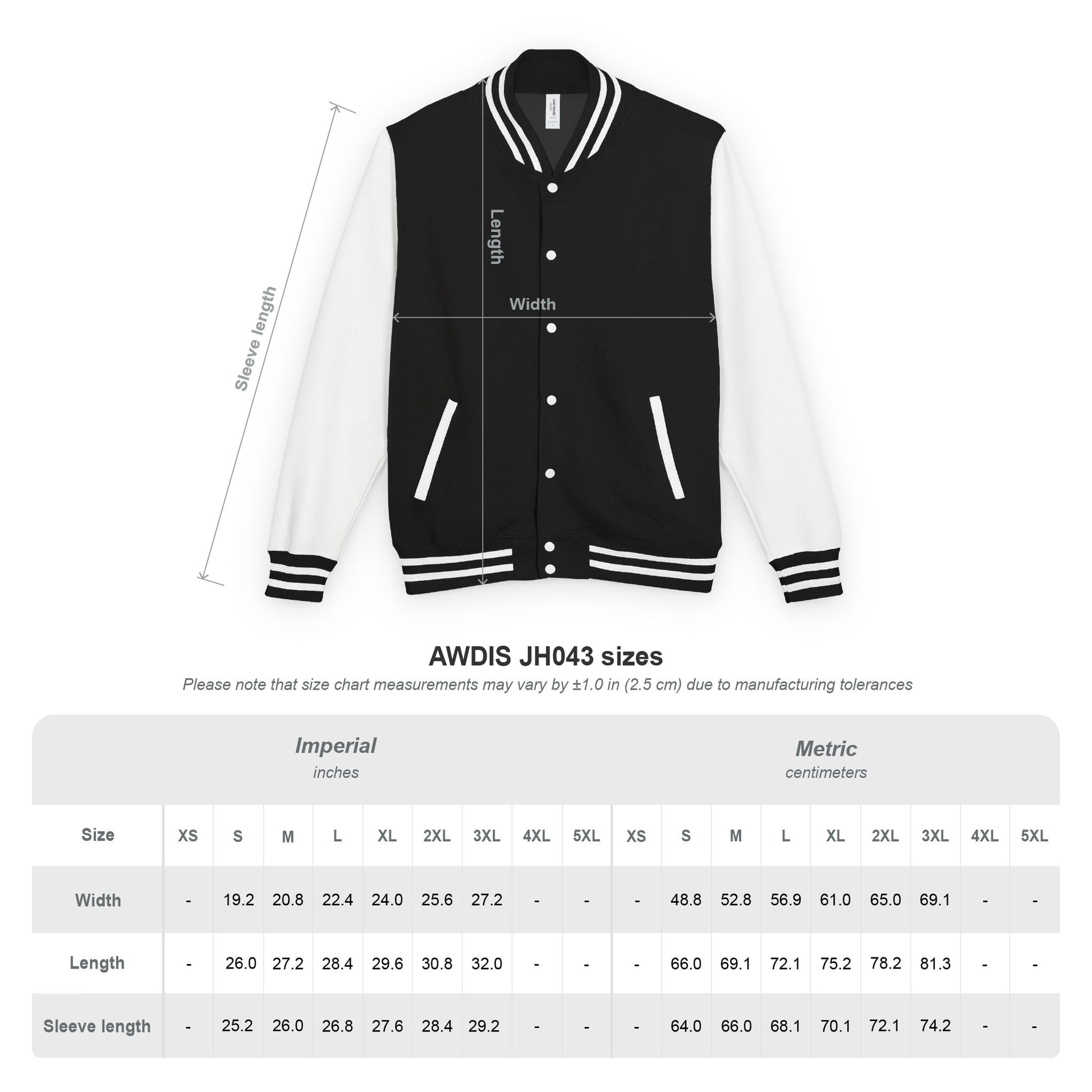 Happy Tees® Jacket (Letterman)  Outerwear  HAPPY TEES® BRAND