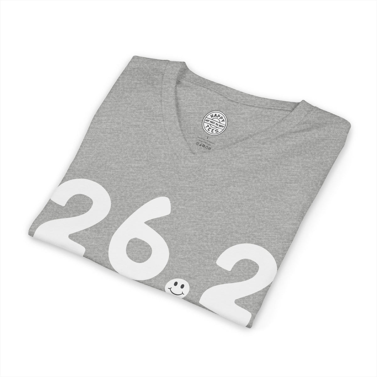 26.2 Happy Tee (V-Neck)  V-neck  HAPPY TEES® BRAND