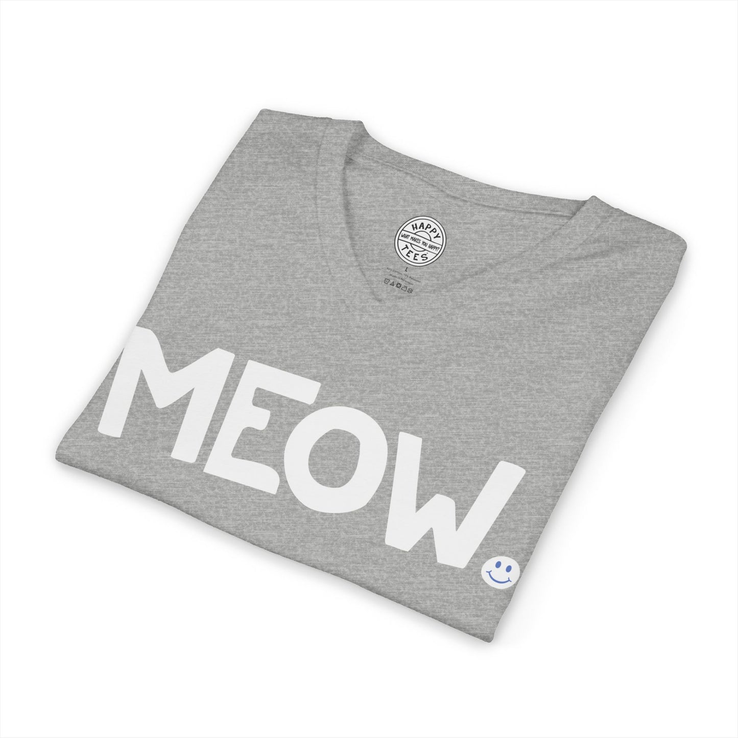 MEOW Happy Tee (V-Neck)  V-neck  HAPPY TEES® BRAND