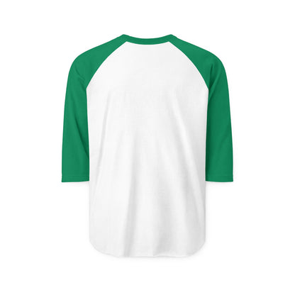 LOVE Happy Tee (Long Sleeve Raglan with red graphic)