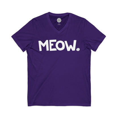 MEOW Happy Tee (V-Neck)  V-neck  HAPPY TEES® BRAND