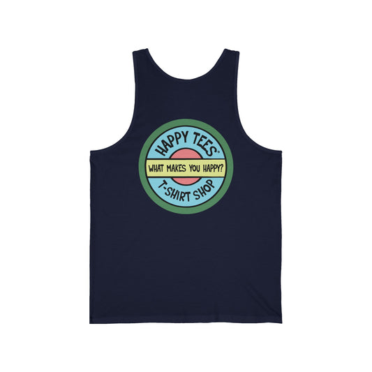 Happy Tees® T-Shirt (Tank Top without front logo)  Tank Top  HAPPY TEES® BRAND