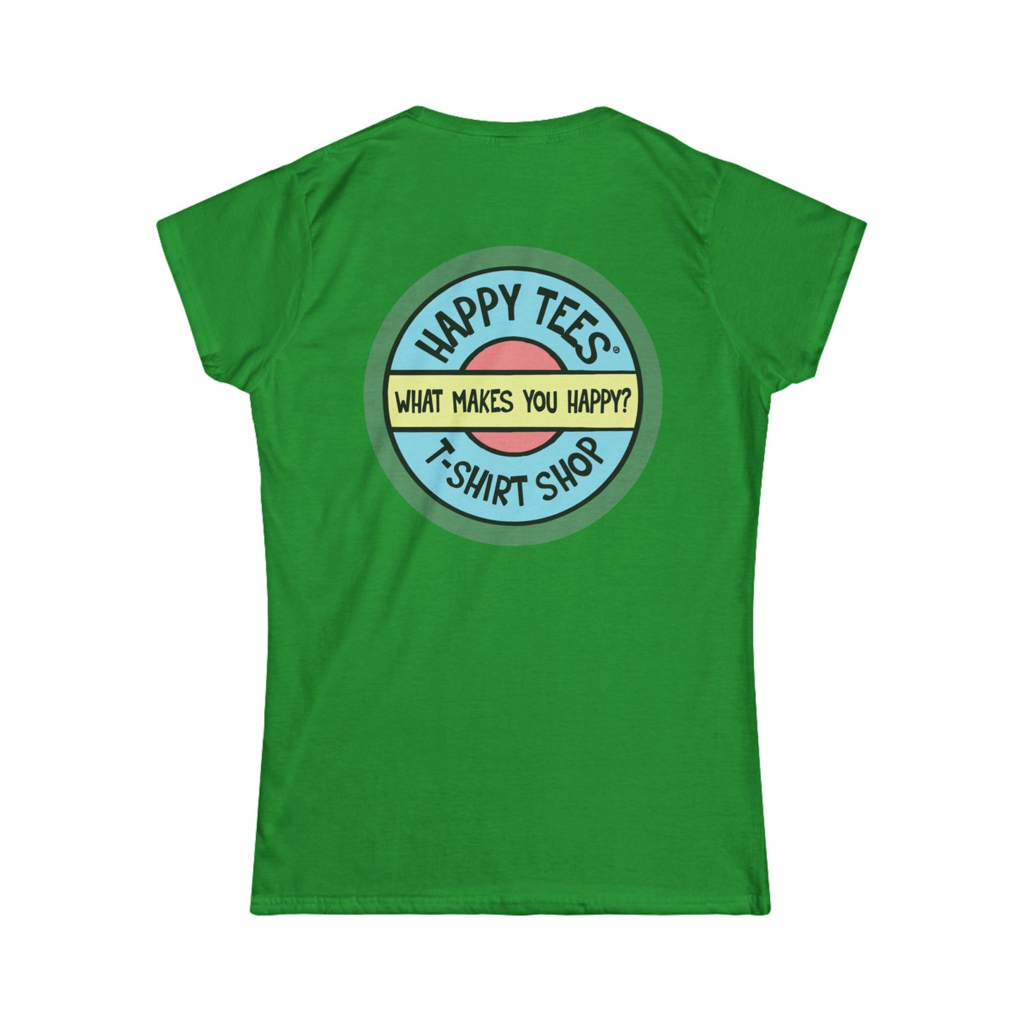 Happy Tees® T‑Shirt (Women's Tee without front logo)  T-Shirt  HAPPY TEES® BRAND