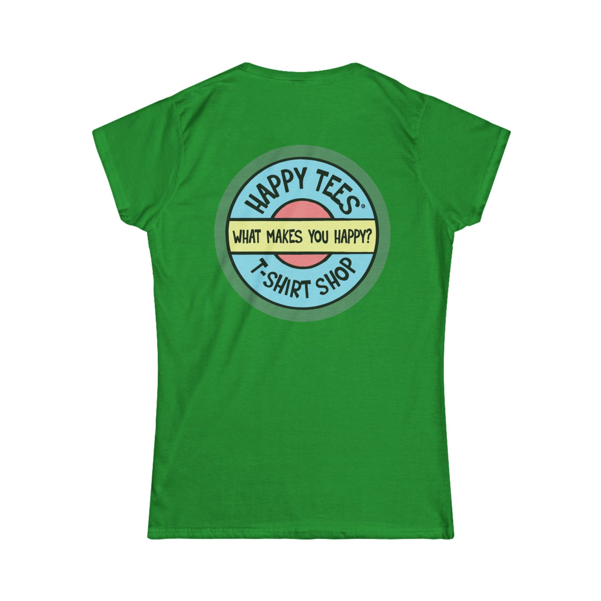 Happy Tees® T‑Shirt (Women's Tee without front logo)  T-Shirt  HAPPY TEES® BRAND