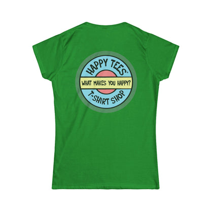 Happy Tees® T‑Shirt (Women's Tee without front logo)  T-Shirt  HAPPY TEES® BRAND