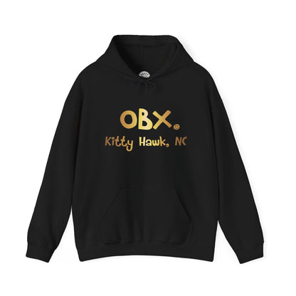 OBX Happy Tee (Hoodie, Gold) Printify