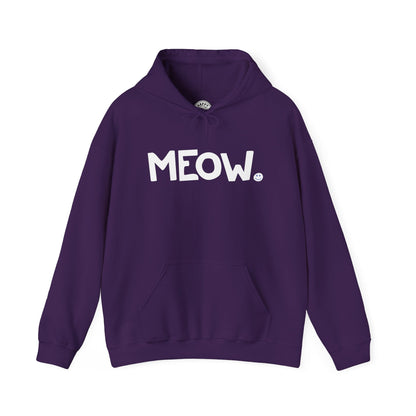 MEOW Happy Tee (Hoodie)  Hoodie XL / Purple HAPPY TEES® BRAND