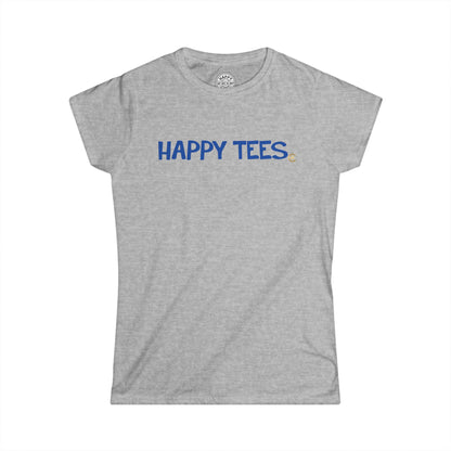 Happy Tees® T‑Shirt (Women's Tee with front logo)  T-Shirt  HAPPY TEES® BRAND